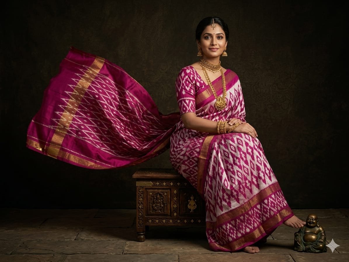 Light Weight Silk Saree - PGMRY23-ILWSDTDCC-53