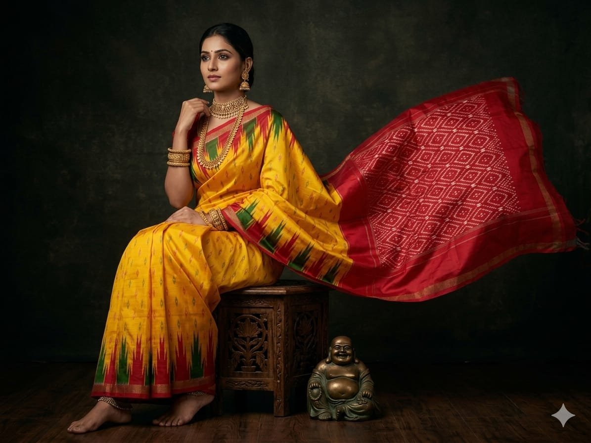 Light Weight Silk Saree - PGMRY23-ILWSDTDCC-57