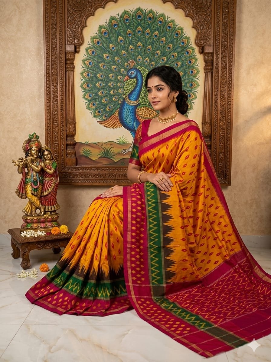 Lightweight Ikat Silk - PRKSL16-LSWBCTDDC-05