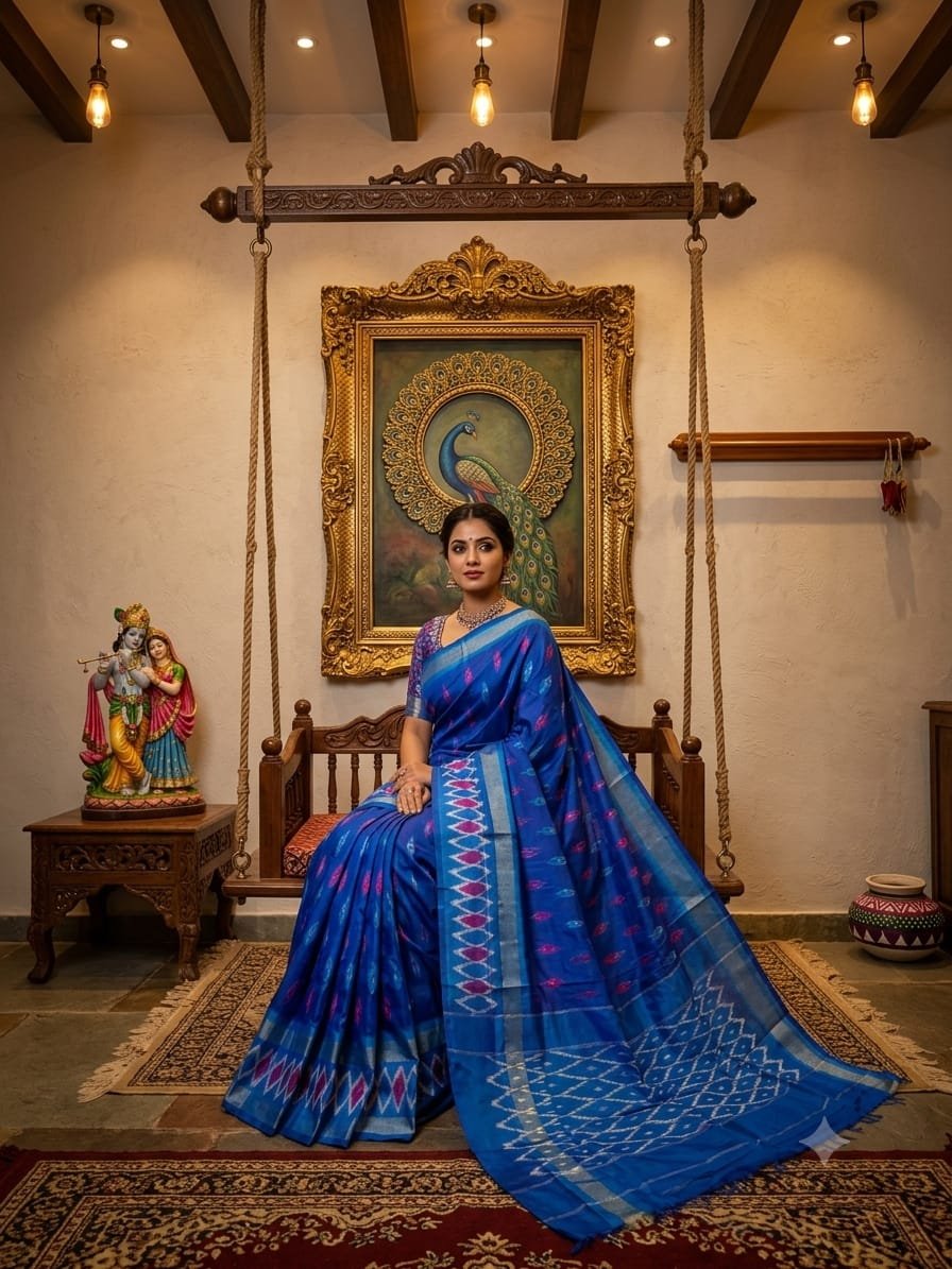 Lightweight Ikat Silk - PRKSL16-LSWBCTDDC-30