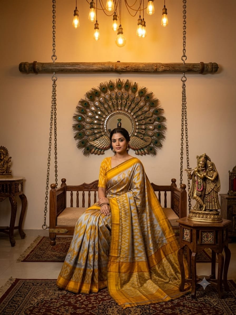 Lightweight Ikat Silk - PRKSL16-LSWBCTDDC-32