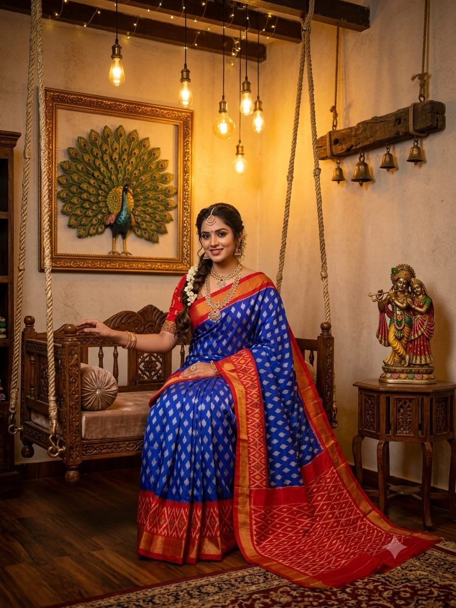Lightweight Ikat Silk - PRKSL16-LSWBCTDDC-36