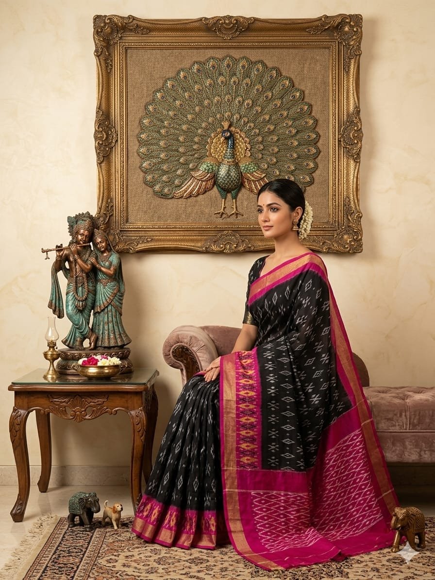 Light Weight Silk Saree - PRKSY09-ILWSDTCCD-47