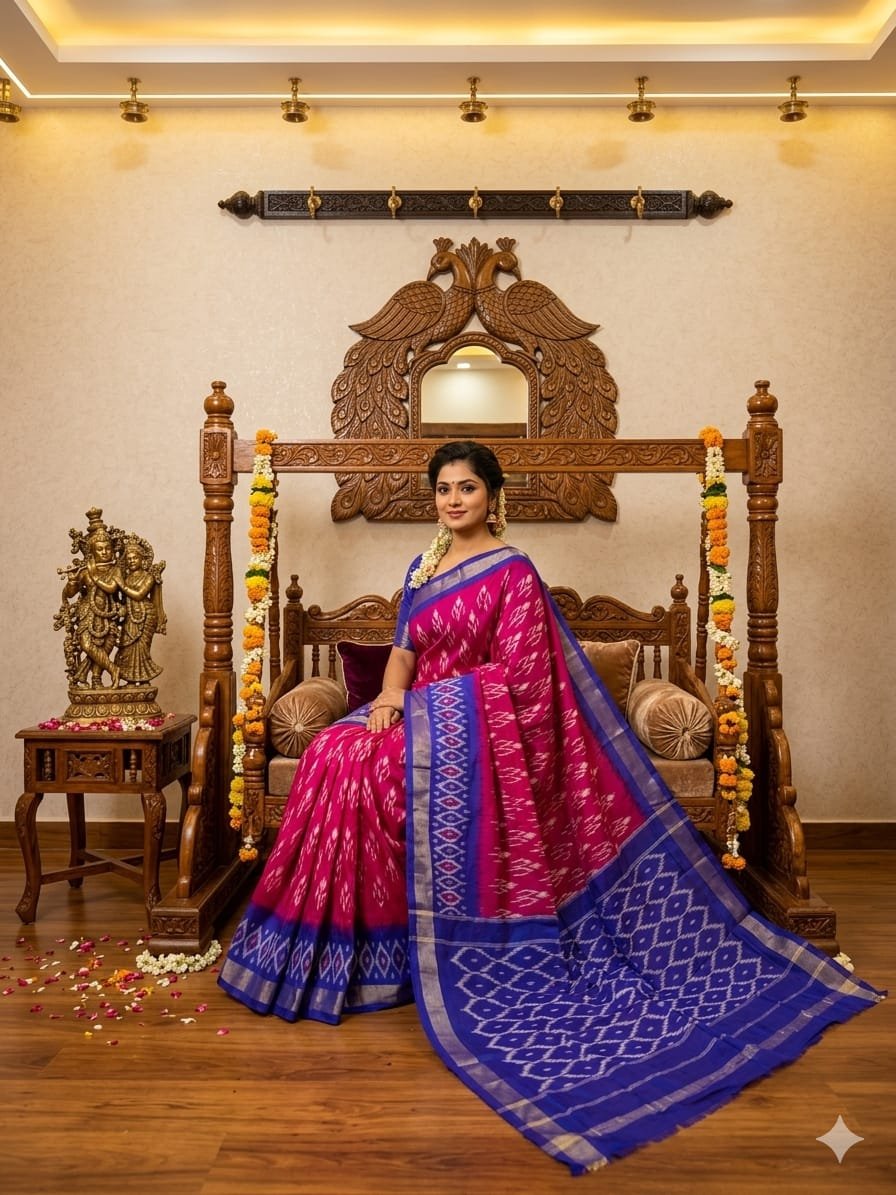 Light Weight Silk Saree - PRKSY24-ILWSDTCDC-06