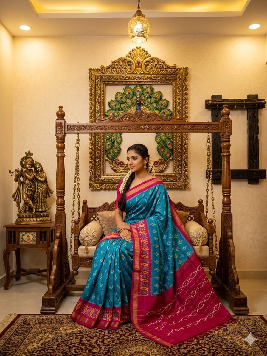 Light Weight Silk Saree - PRKSY24-ILWSDTCDC-08