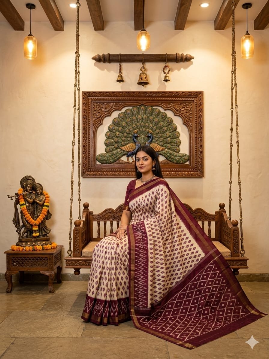 Light Weight Silk Saree - PRKSY24-ILWSDTCDC-18