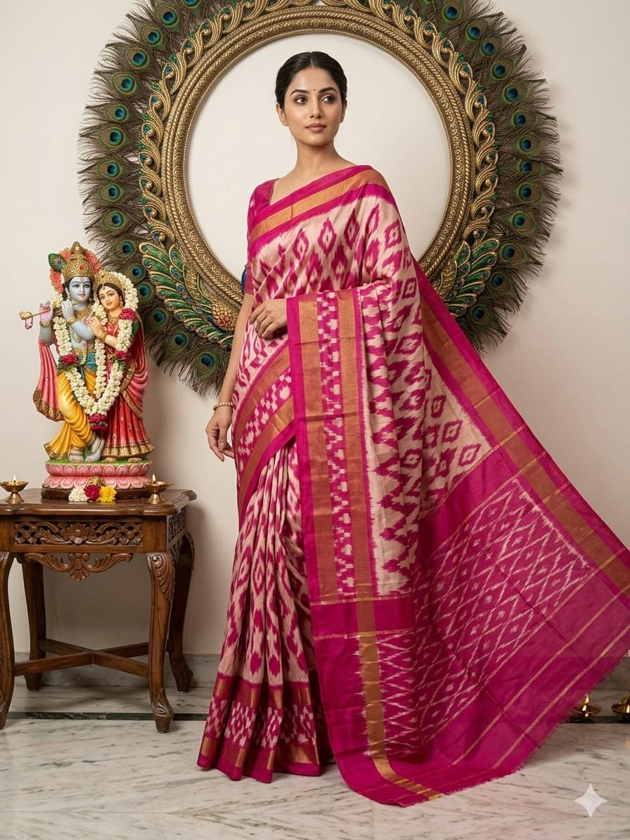 Light Weight Silk Saree - PRKSY24-ILWSDTCDC-25