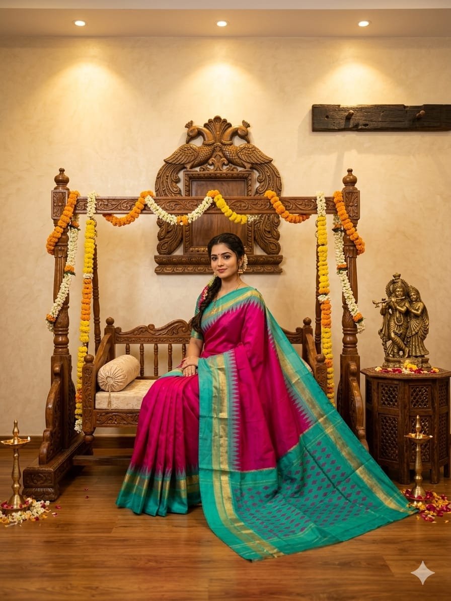 Light Weight Silk Saree - PRKSY24-ILWSDTCDC-37
