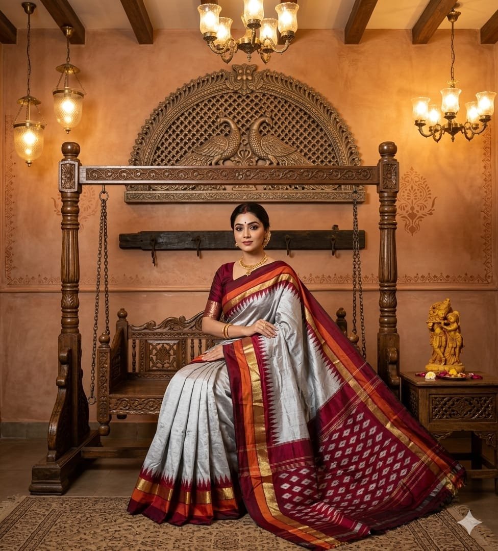 Light Weight Silk Saree - PRKSY24-ILWSDTCDC-44