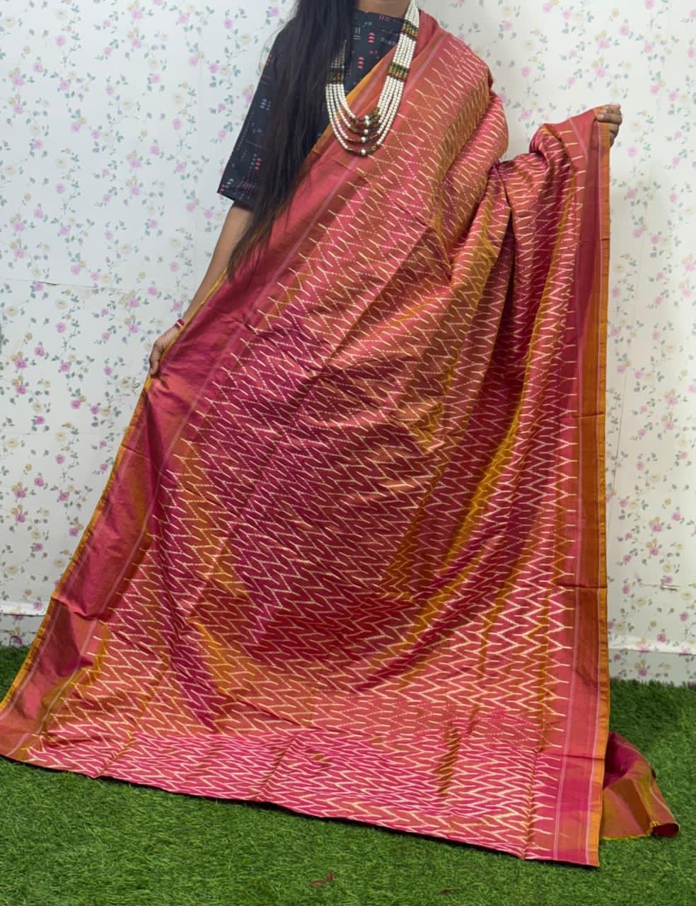 Lightweight Ikat Silk - PSDHG06-LSWBCTCCD-08