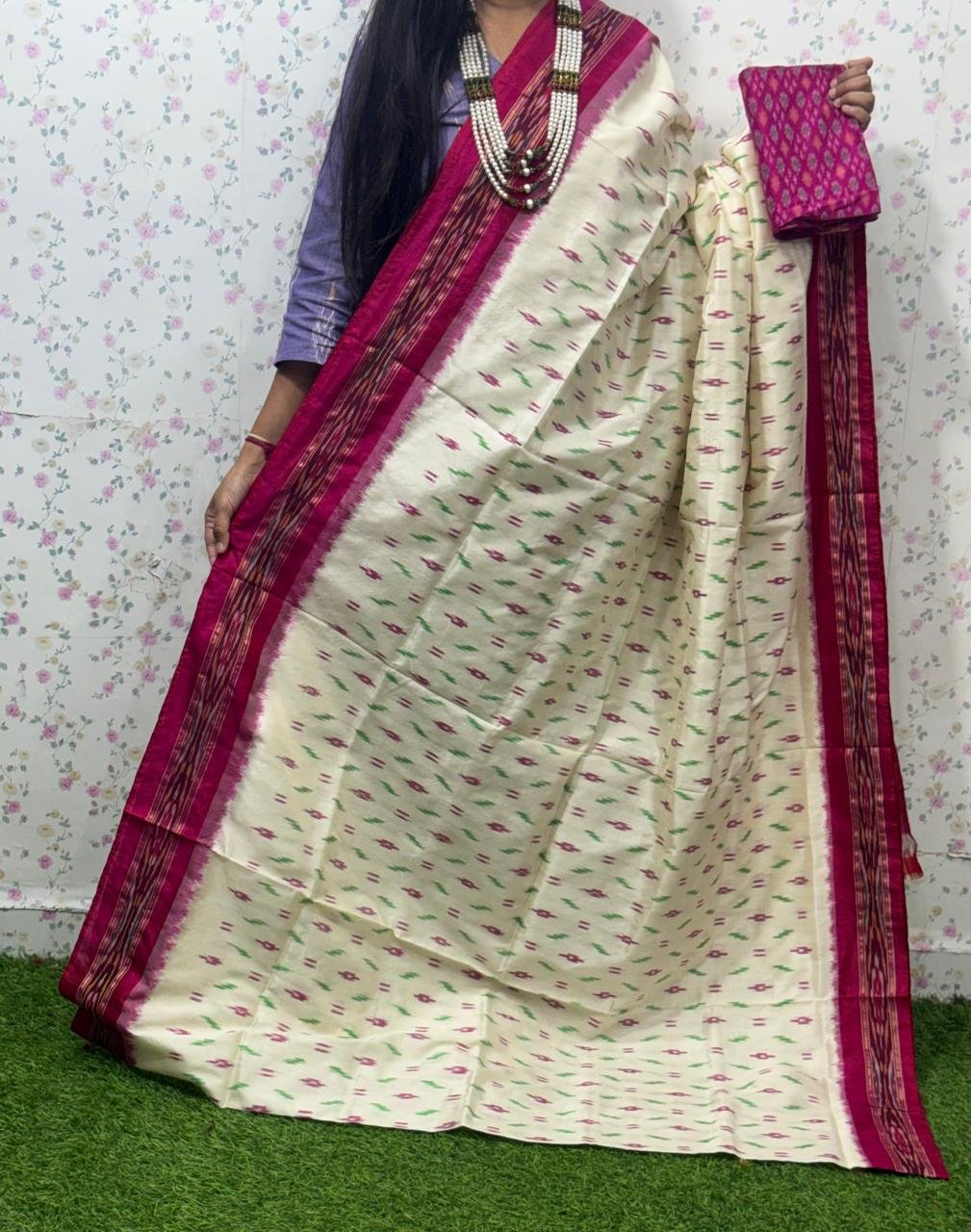 Lightweight Ikat Silk - PSDHL08-LSWBCXDCD-03