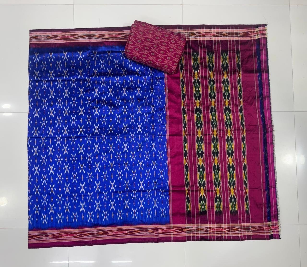 Lightweight Ikat Silk - PSDHL08-LSWBCXDCD-07