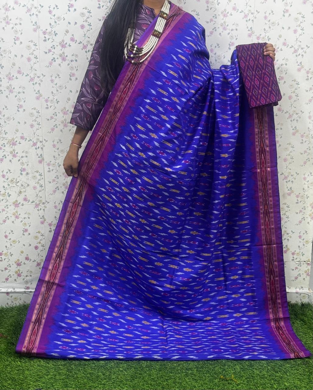Lightweight Ikat Silk - PSDHS08-LSWBCXFDD-07