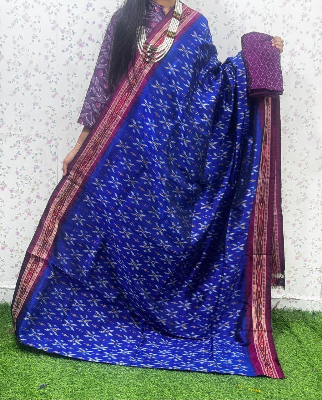 Lightweight Ikat Silk - PSDHS08-LSWBCXFDD-08
