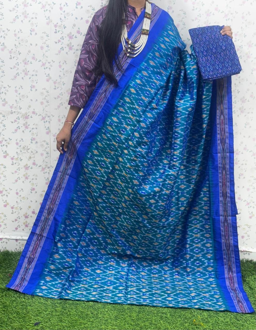 Lightweight Ikat Silk - PSDHS08-LSWBCXFDD-13