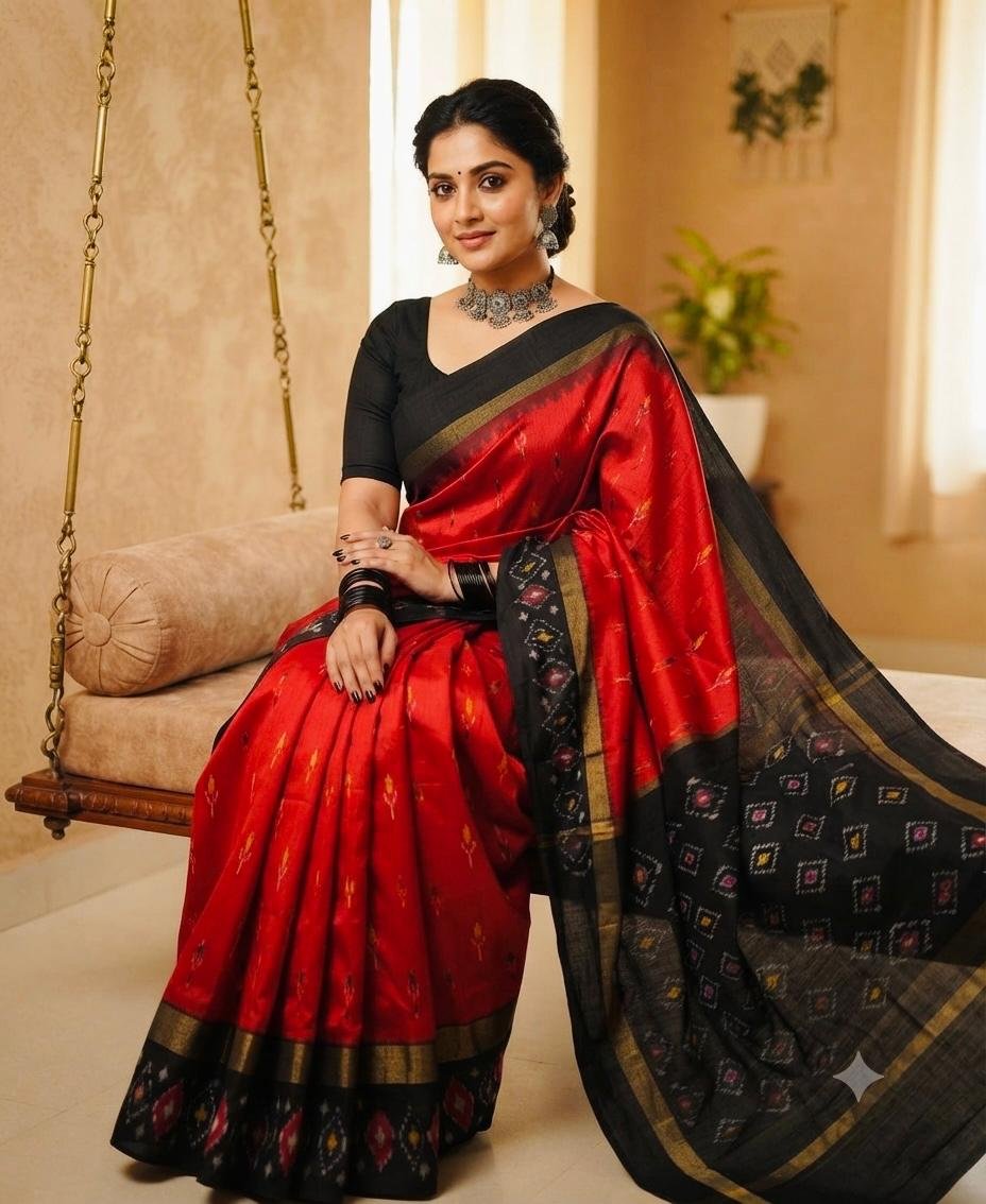 Lightweight Ikat Silk - PSRGG05-LSWBCTDCC-04