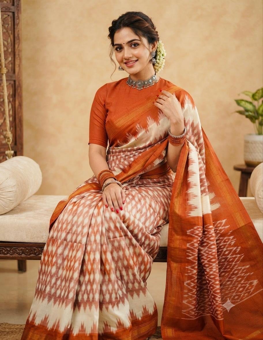 Lightweight Ikat Silk - PSRGG05-LSWBCTDCC-10