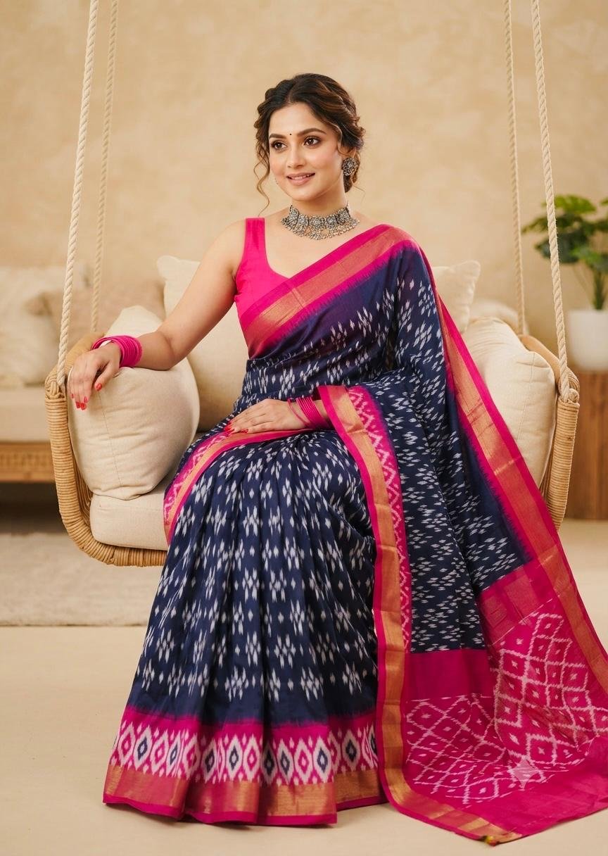 Lightweight Ikat Silk - PSRGG05-LSWBCTDCC-11