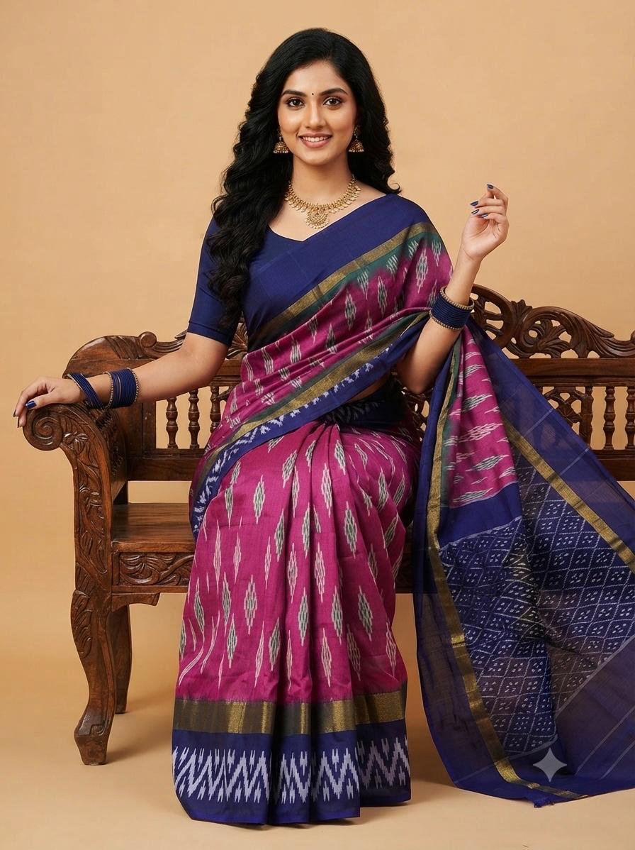 Lightweight Ikat Silk - PSRGL08-LSWBCTDCC-04