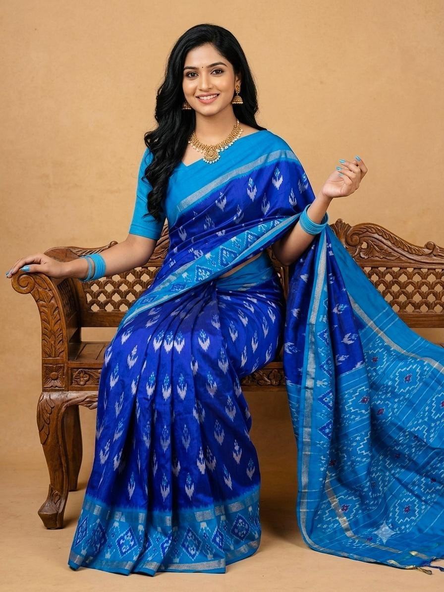 Lightweight Ikat Silk - PSRGL08-LSWBCTDCC-14