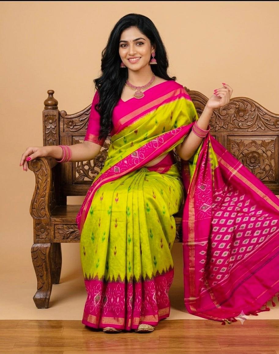 Lightweight Ikat Silk - PSRGL08-LSWBCTDCC-22