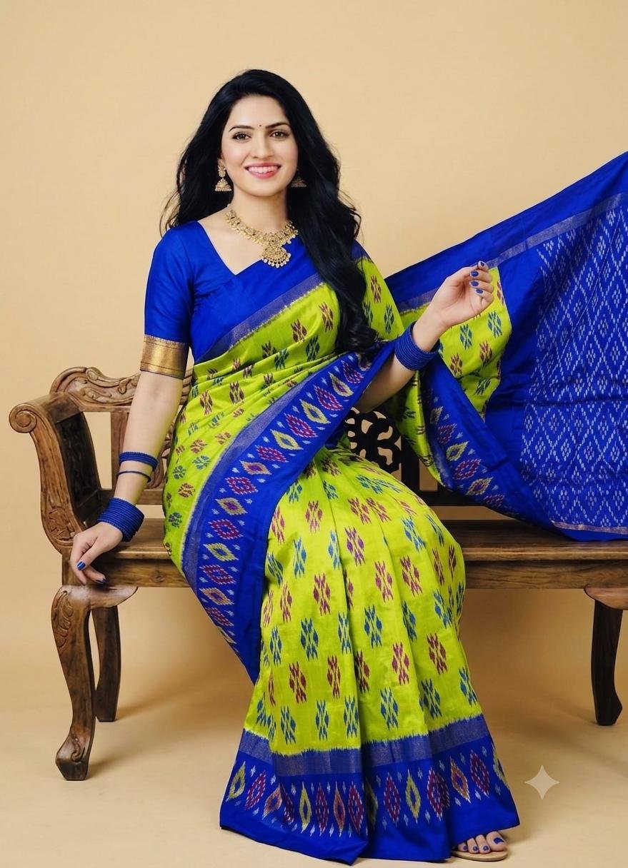 Lightweight Ikat Silk - PSRGL14-LSWBCTDCC-10