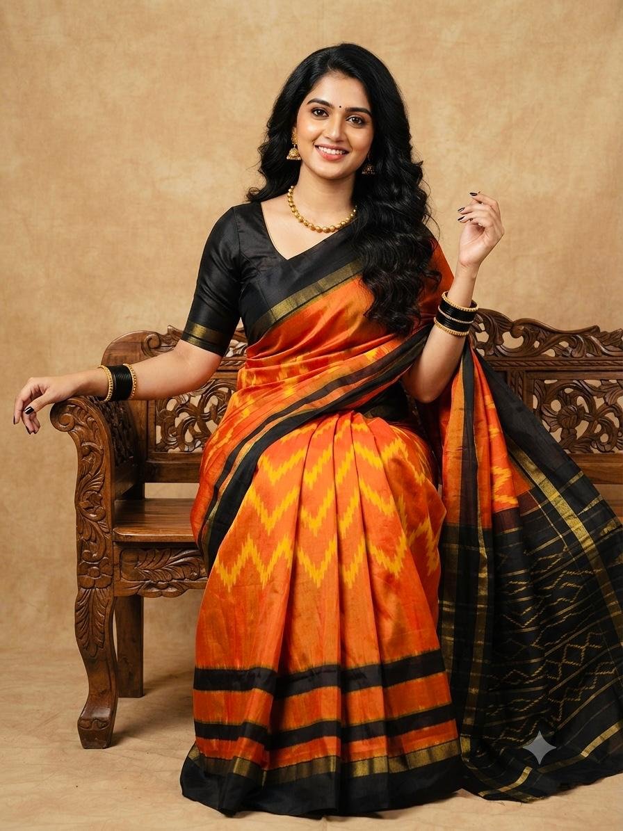 Lightweight Ikat Silk - PSRGL14-LSWBCTDCC-19