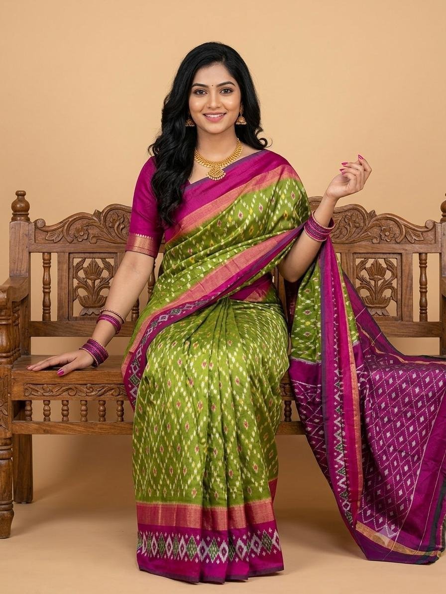 Lightweight Ikat Silk - PSRGL17-LSWBCTDCC-32