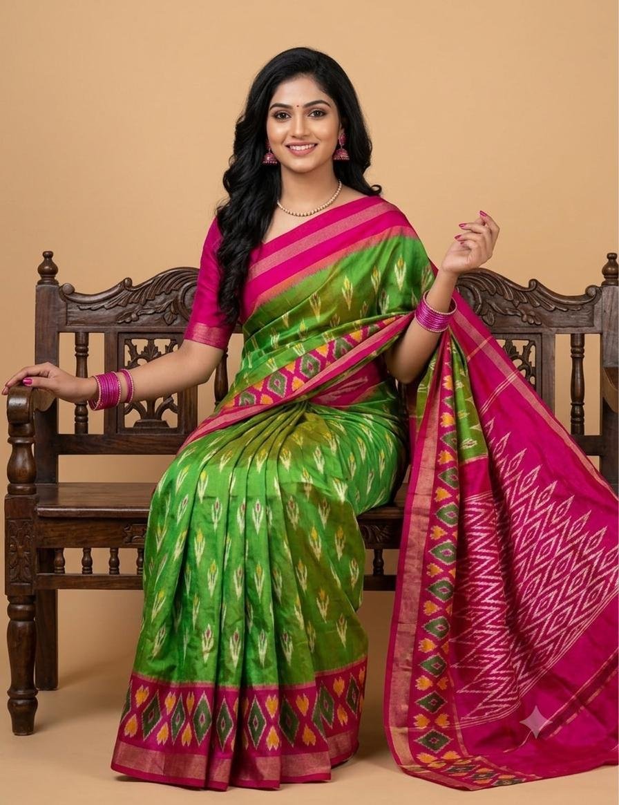 Lightweight Ikat Silk - PSRGL17-LSWBCTDCC-45