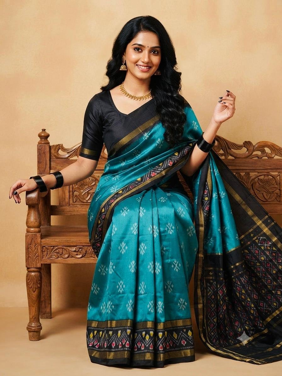 Lightweight Ikat Silk - PSRGL17-LSWBCTDCC-58