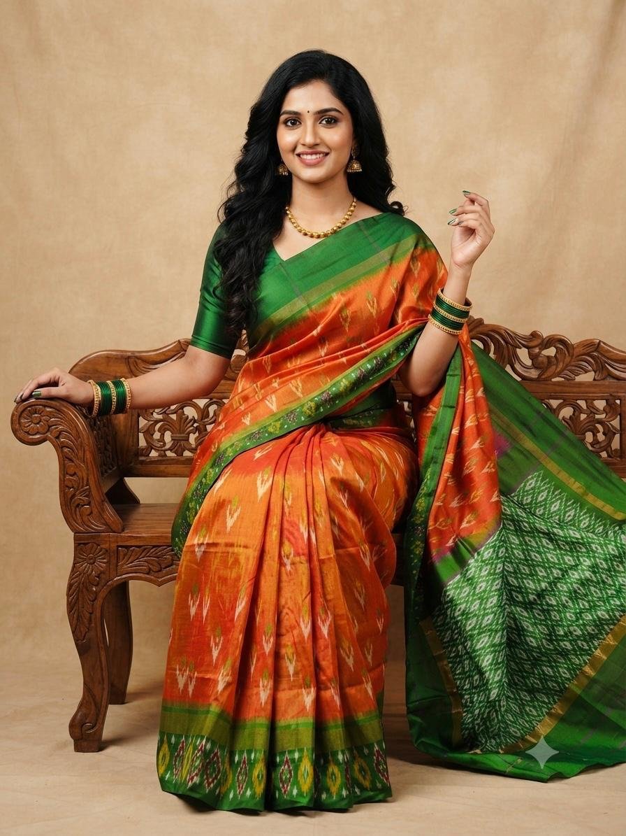 Lightweight Ikat Silk - PSRGL17-LSWBCTDCC-65