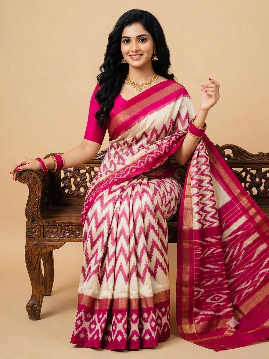 Lightweight Ikat Silk - PSRGL17-LSWBCTDCC-68