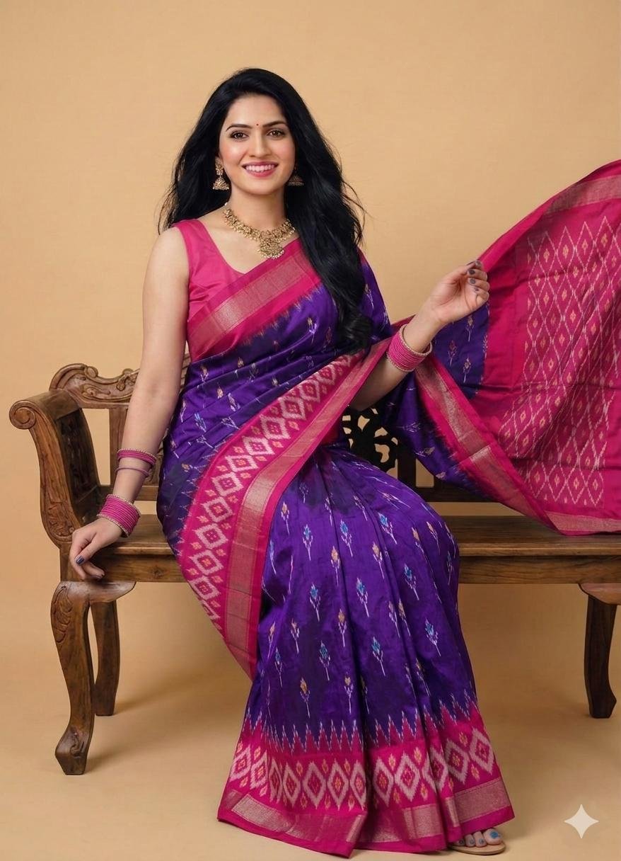 Lightweight Ikat Silk - PSRGL17-LSWBCTDCC-76