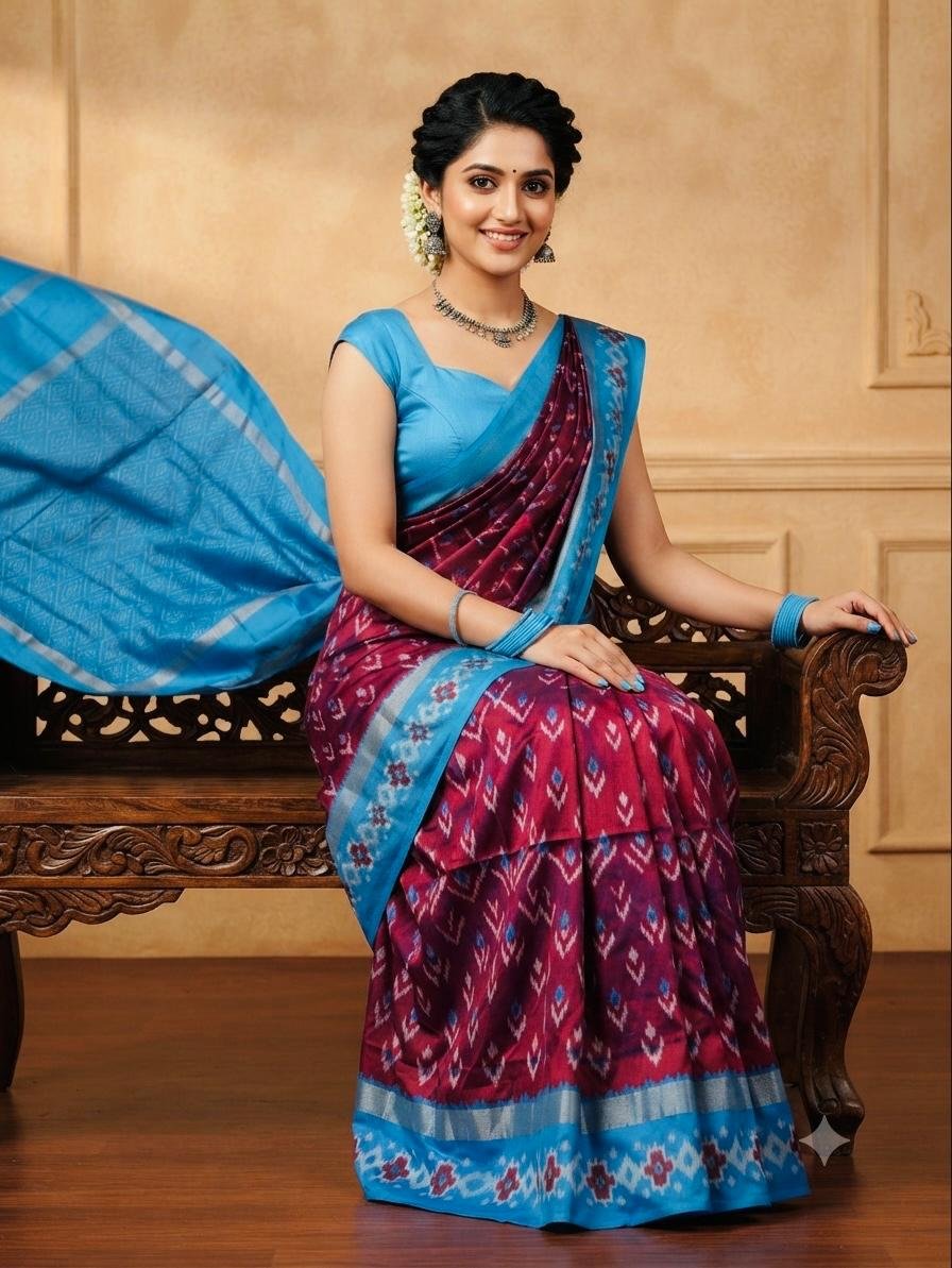 Lightweight Ikat Silk - PSRGL17-LSWBCTDCC-90