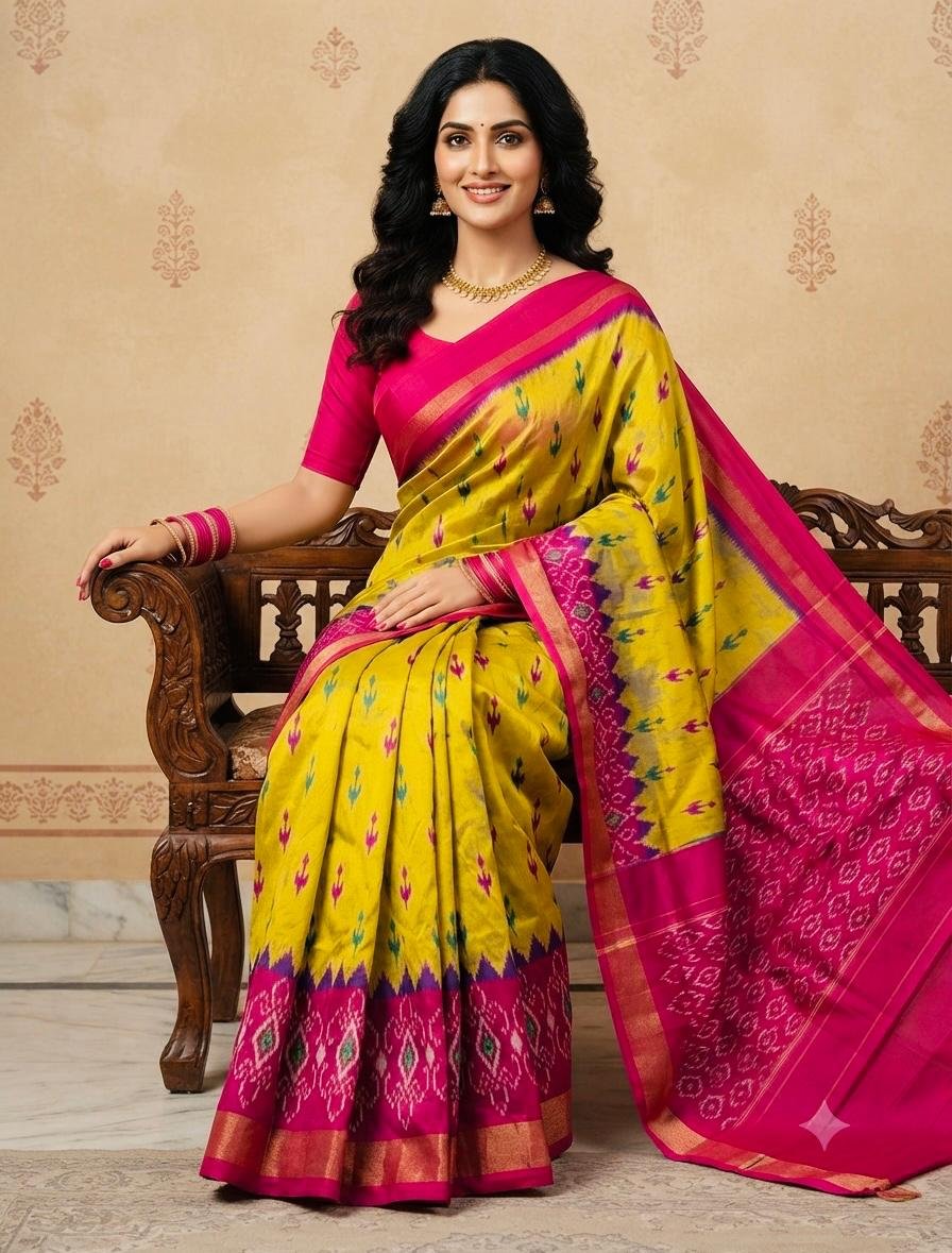 Lightweight Ikat Silk - PSRGL17-LSWBCTDCC-96