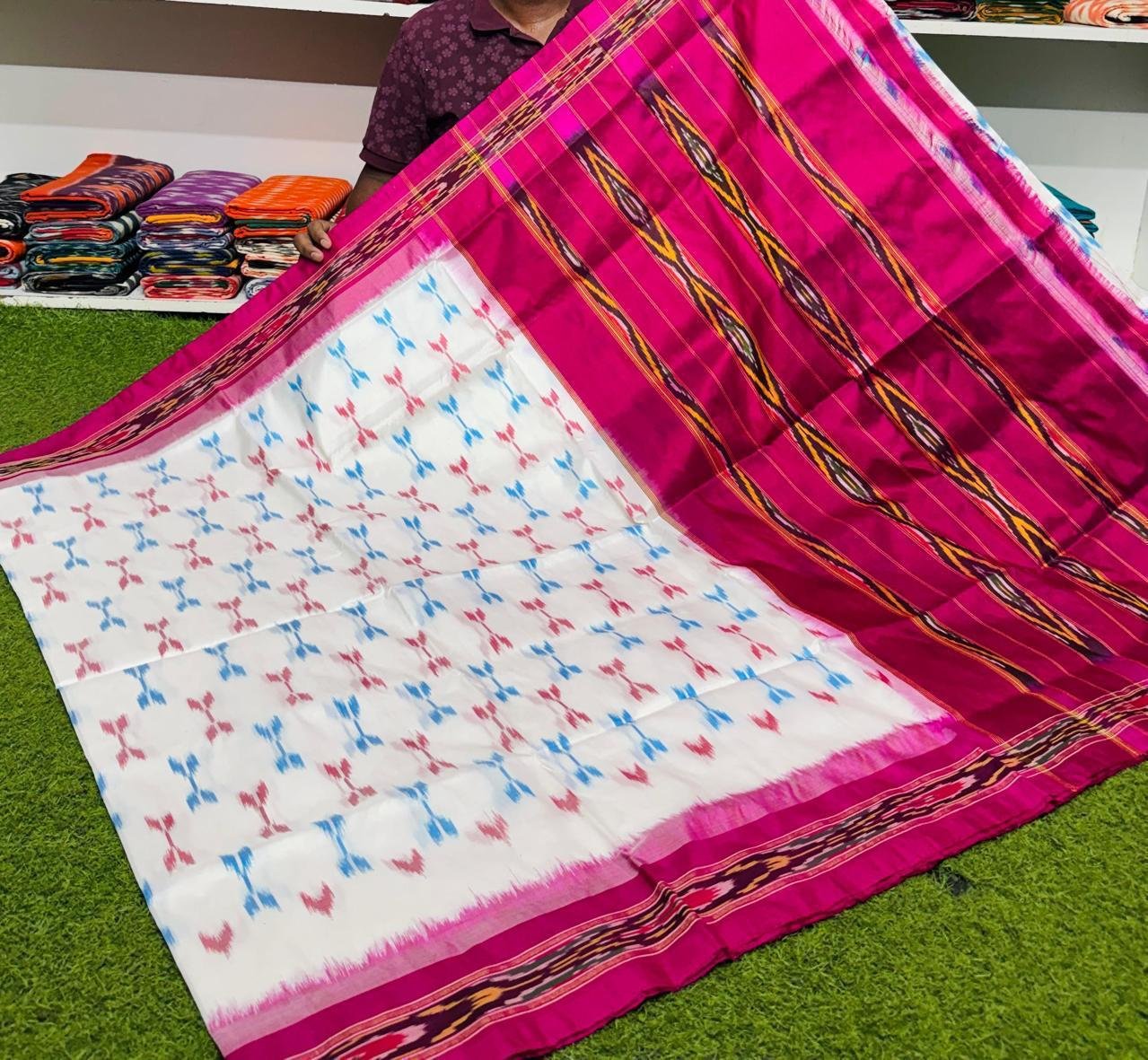 Lightweight Ikat Silk - PSRGL31-LSNBCSSDC-14