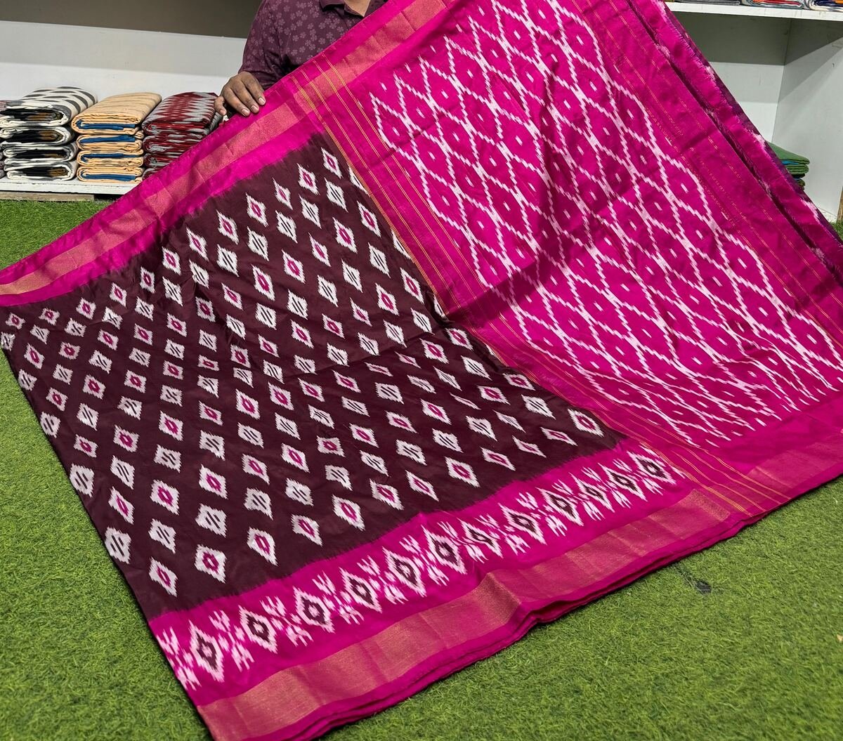 Lightweight Ikat Silk - PSRGN04-LSWBDTDDC-16