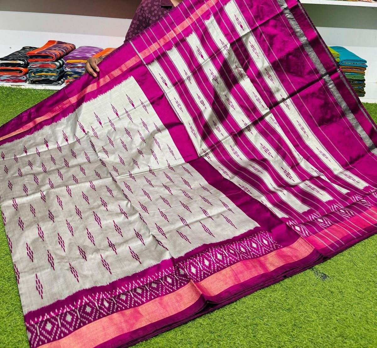 Lightweight Ikat Silk - PSRGN04-LSWBDTDDC-27