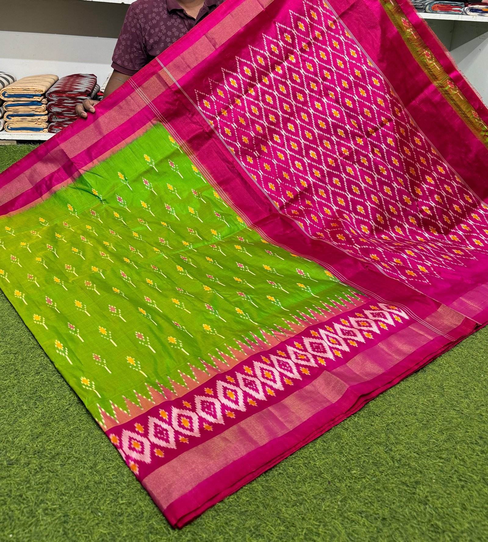 Lightweight Ikat Silk - PSRGN18-LSWBDTDDC-28