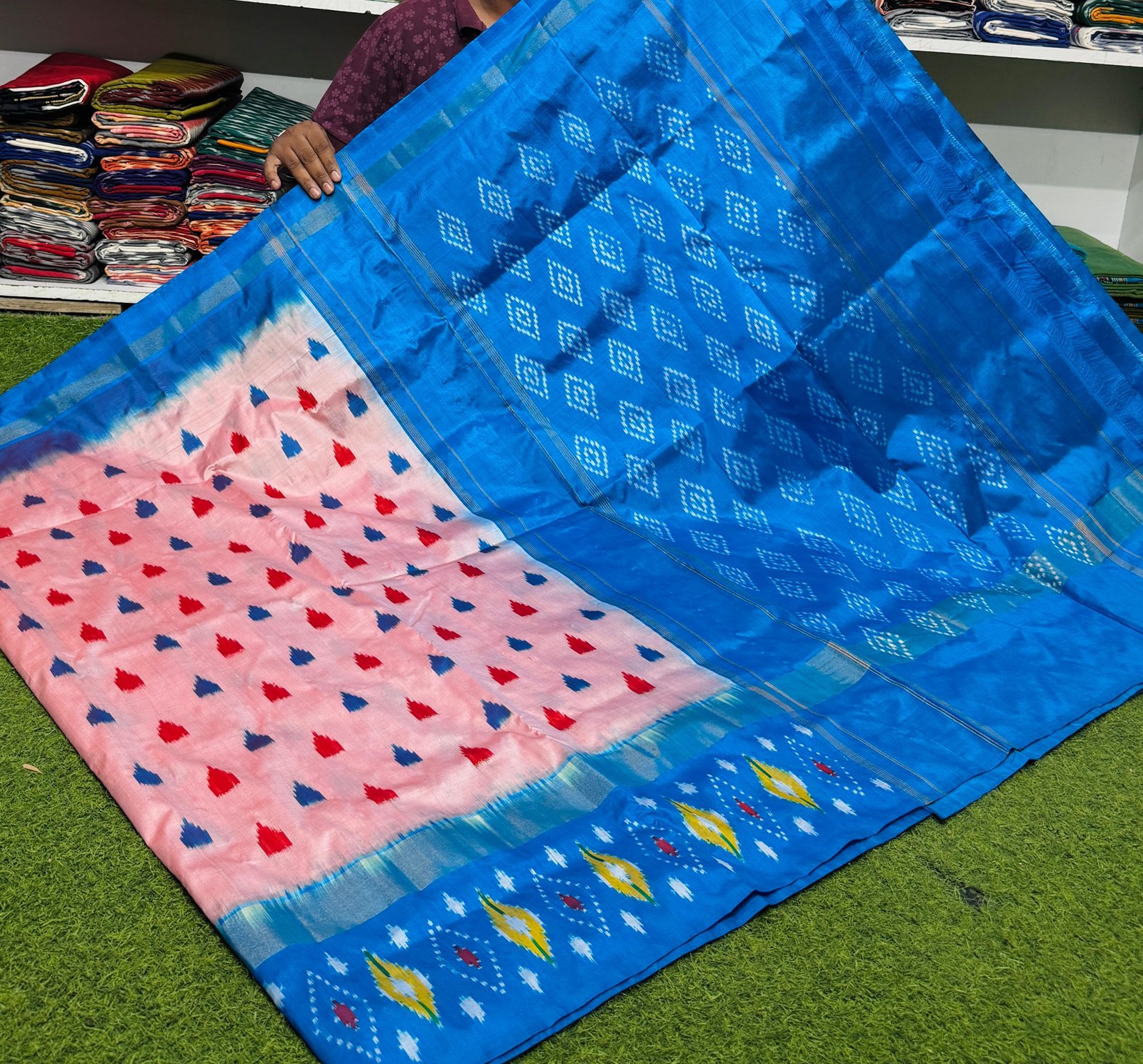 Lightweight Ikat Silk - PSRGN18-LSWBDTDDC-37
