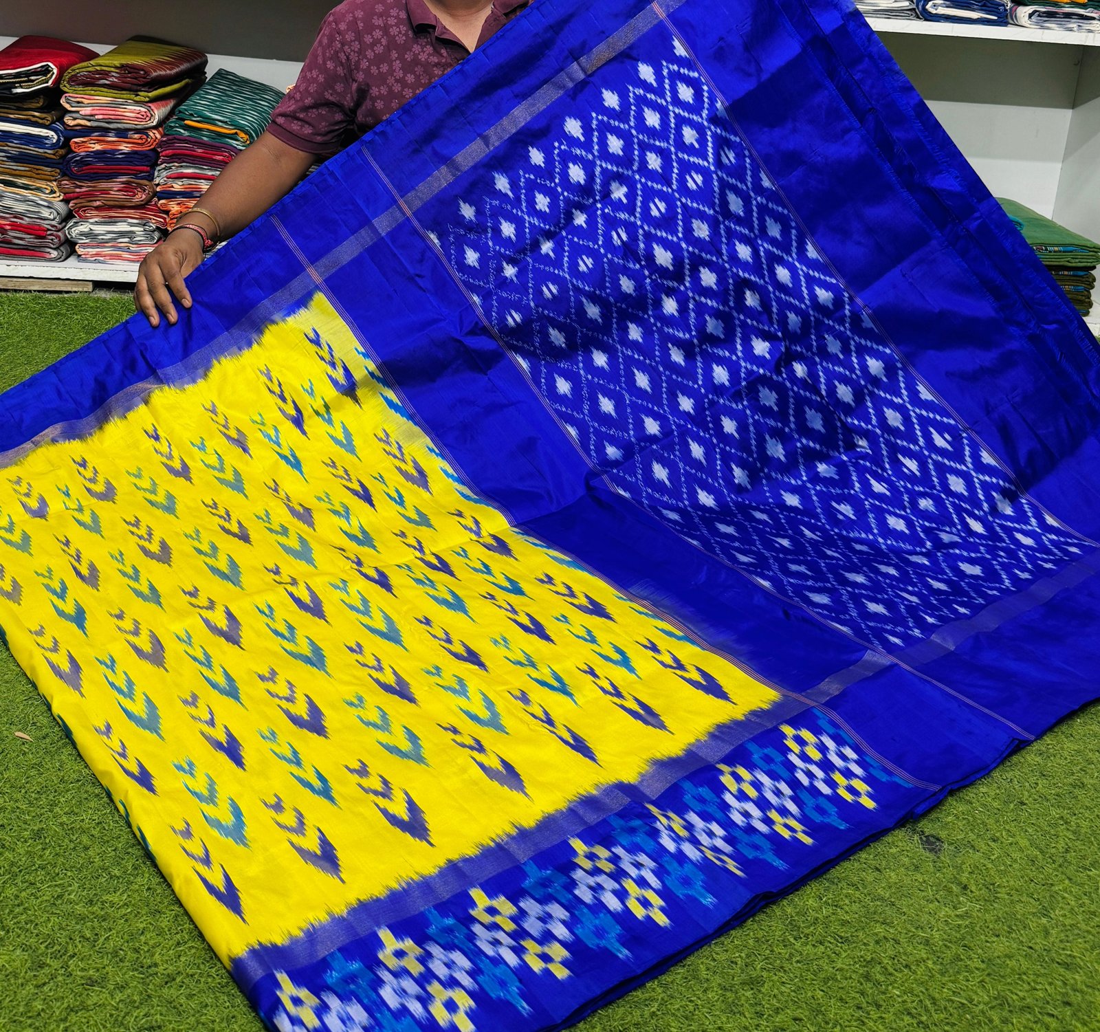 Lightweight Ikat Silk - PSRGN18-LSWBDTDDC-38