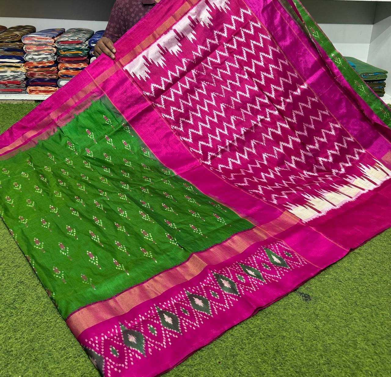 Lightweight Ikat Silk - PSRGN18-LSWBDTDDC-46