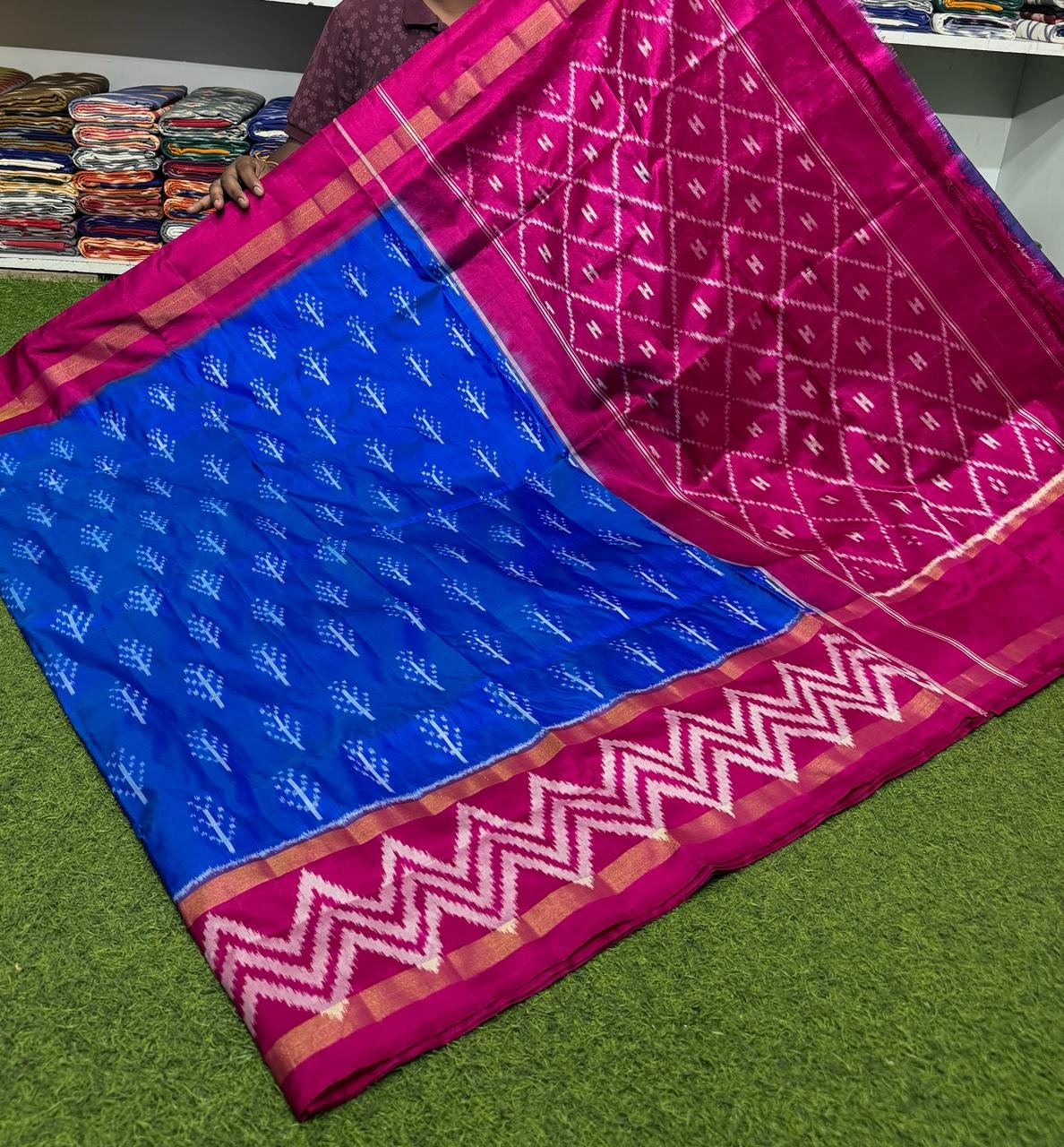 Lightweight Ikat Silk - PSRGN18-LSWBDTDDC-53