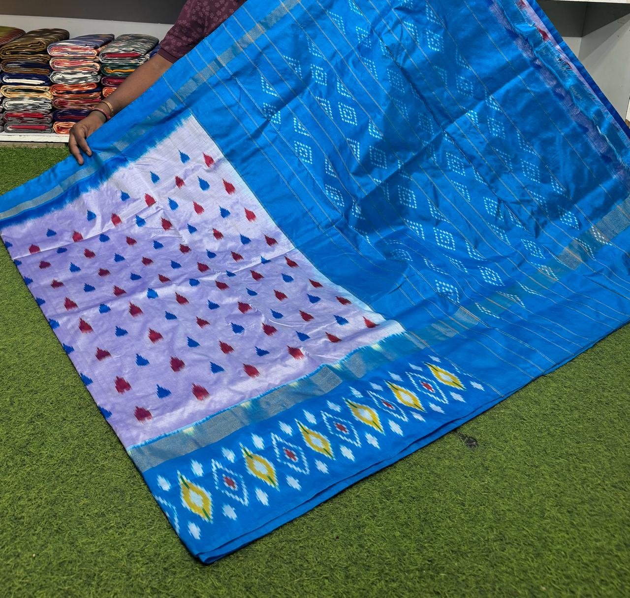 Lightweight Ikat Silk - PSRGN18-LSWBDTDDC-59