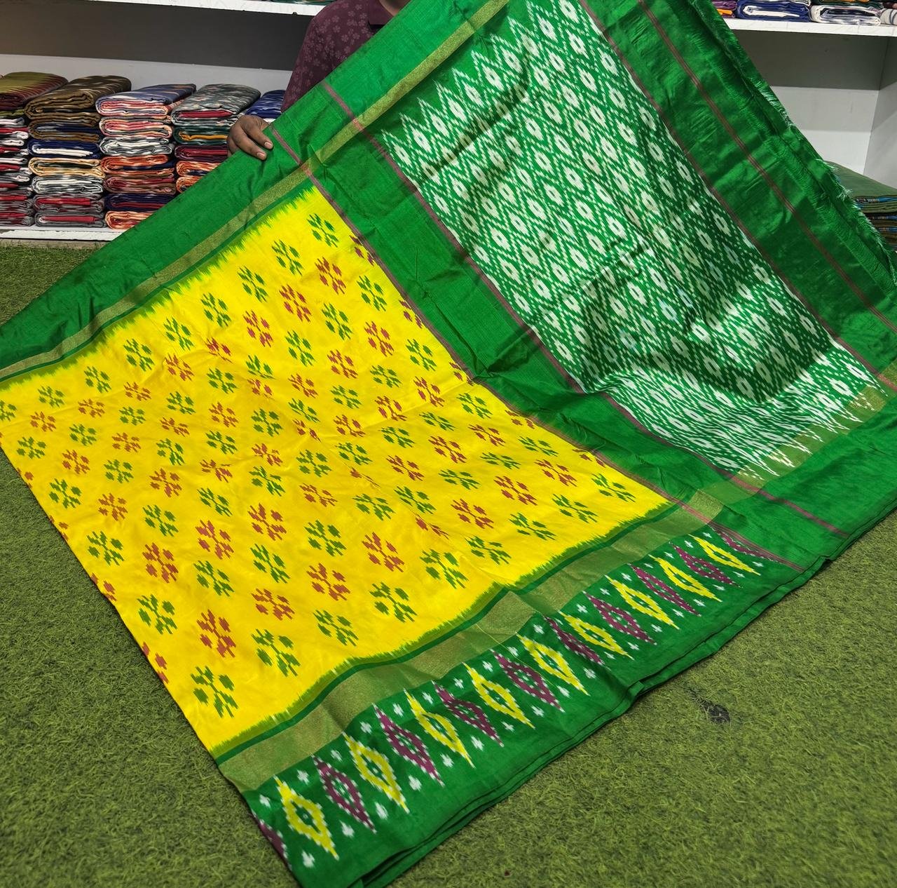 Lightweight Ikat Silk - PSRGN18-LSWBDTDDC-61