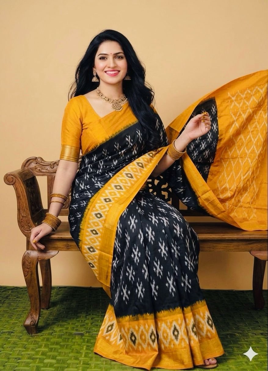 Lightweight Ikat Silk - PSRGN26-LSWBCTDCC-01
