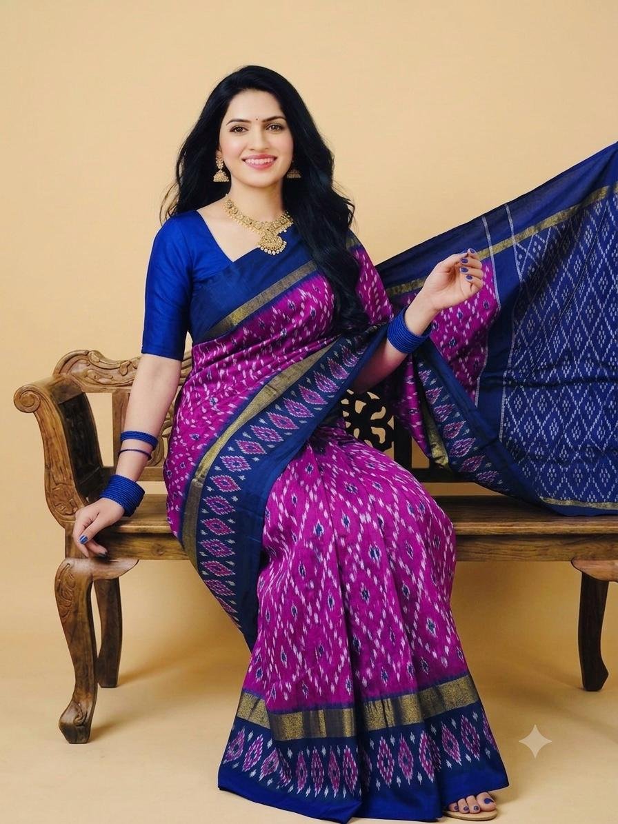 Lightweight Ikat Silk - PSRGN26-LSWBCTDCC-05