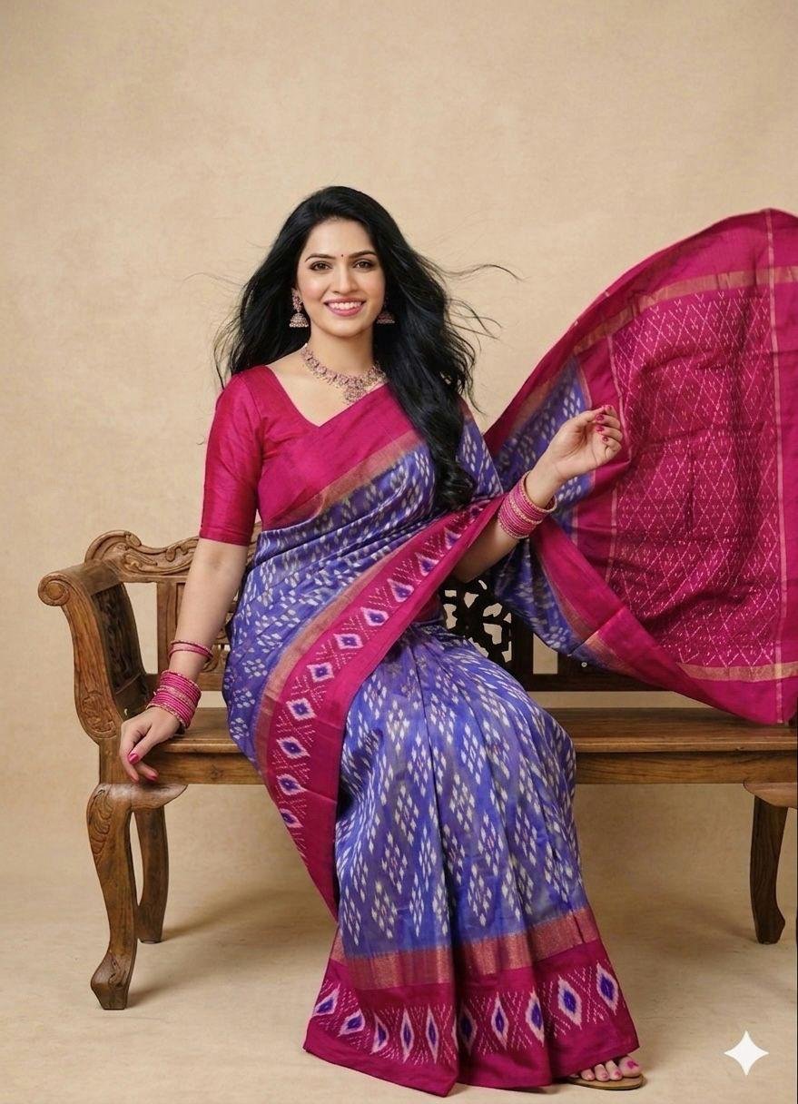 Lightweight Ikat Silk - PSRGN26-LSWBCTDCC-13