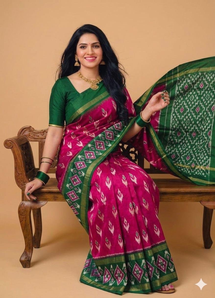 Lightweight Ikat Silk - PSRGN26-LSWBCTDCC-16