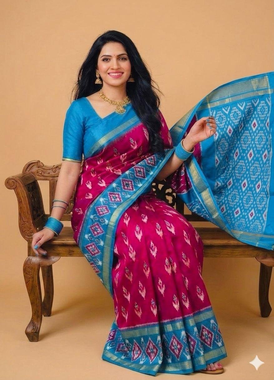 Lightweight Ikat Silk - PSRGN26-LSWBCTDCC-17